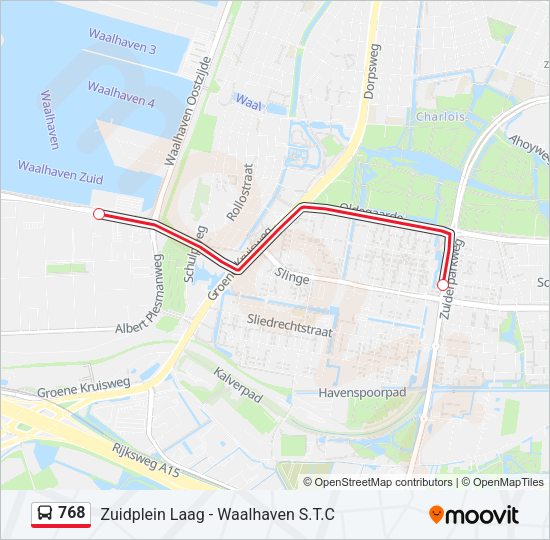 768 Bus Line Map