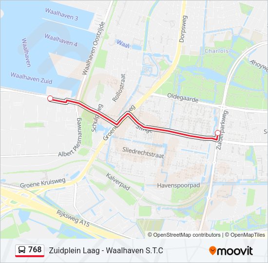 768 Bus Line Map