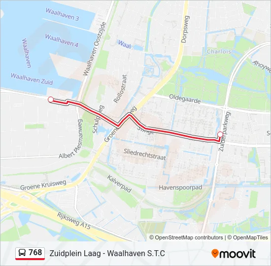 768 Bus Line Map