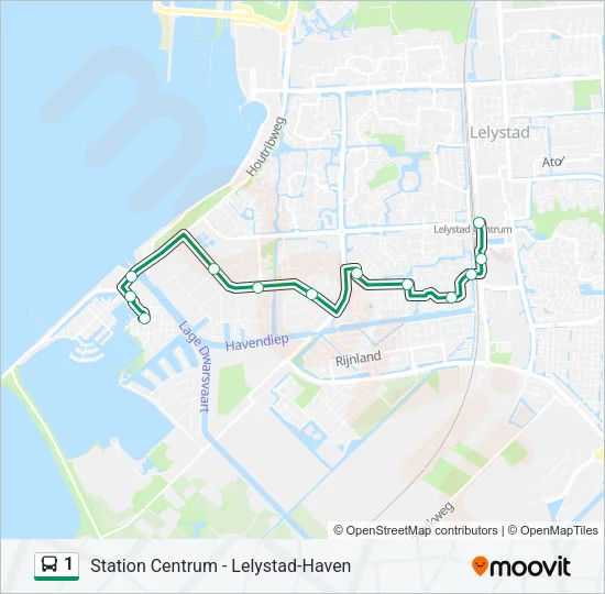 1 Bus Line Map