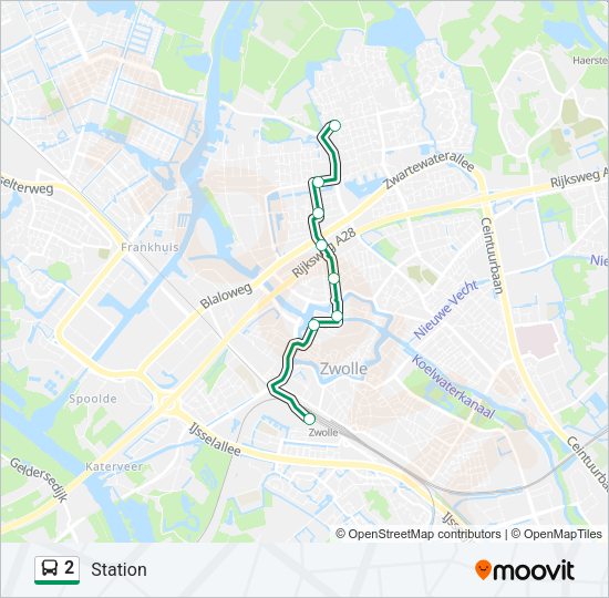 2 Bus Line Map