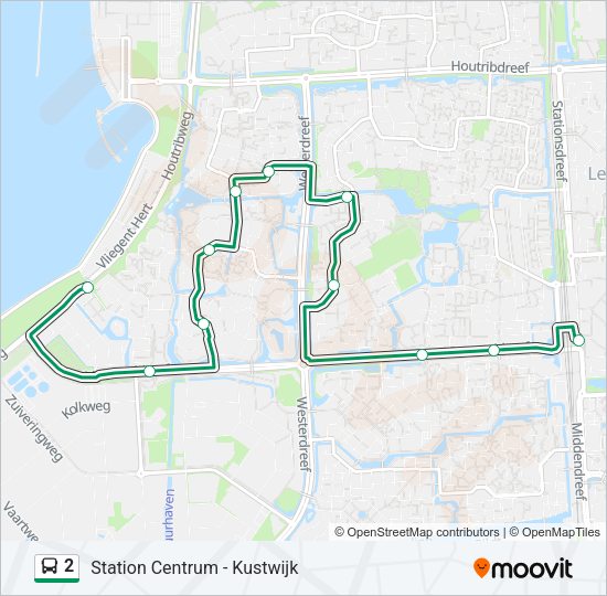 2 Bus Line Map