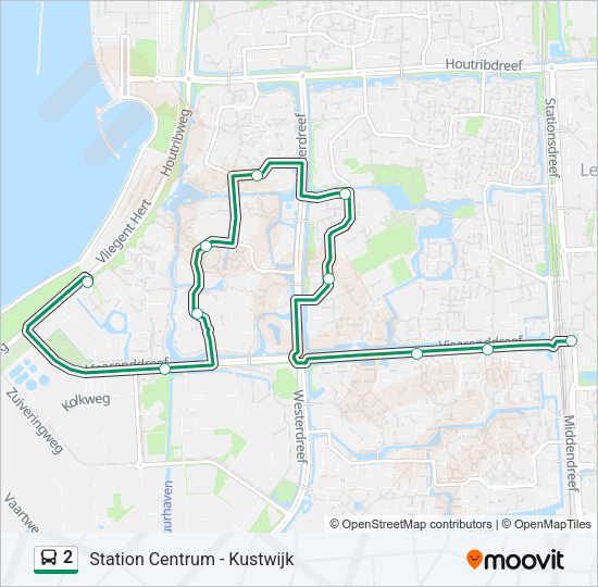 2 Bus Line Map