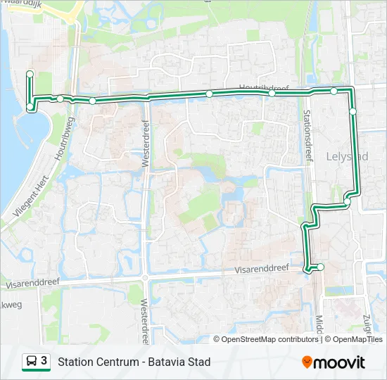 3 Bus Line Map