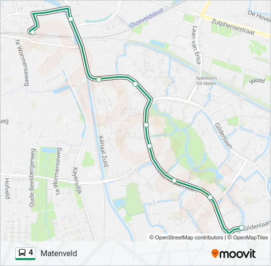 4 Bus Line Map