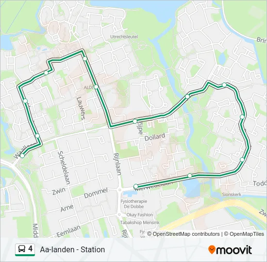 4 Bus Line Map
