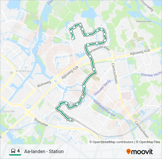 4 Bus Line Map
