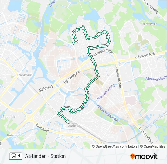 4 Bus Line Map