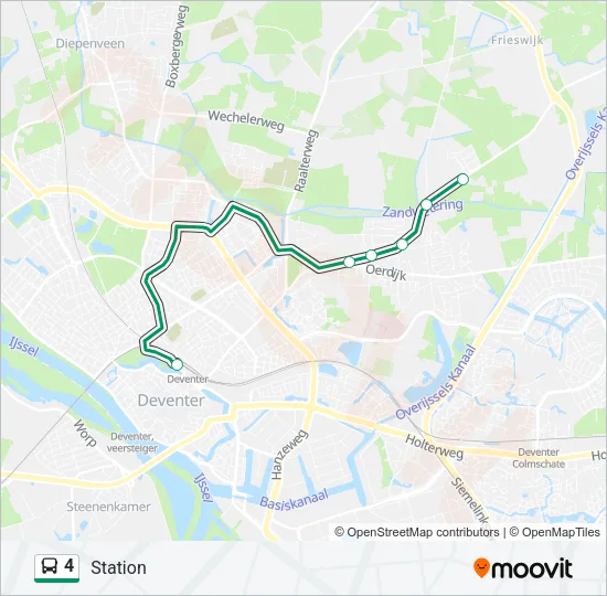 4 Bus Line Map