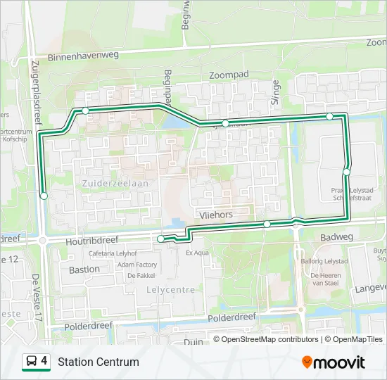 4 Bus Line Map