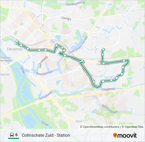 6 Bus Line Map