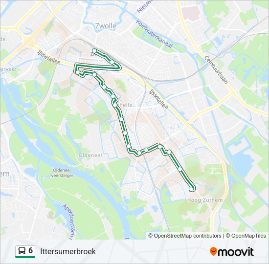 6 Bus Line Map