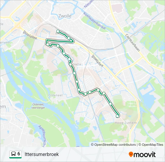 6 Bus Line Map