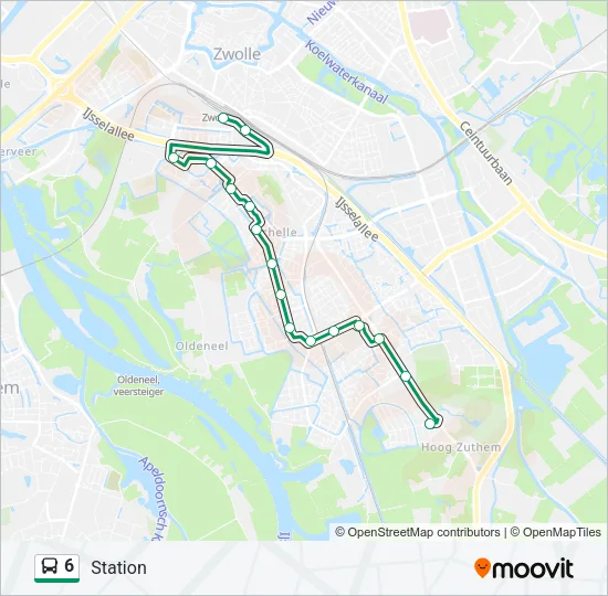 6 Bus Line Map