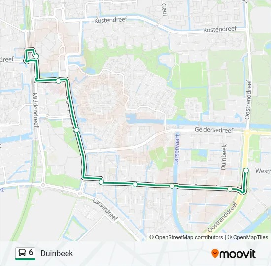 6 Bus Line Map