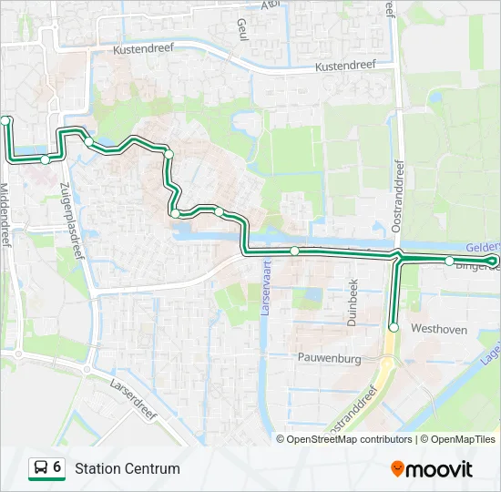 6 Bus Line Map