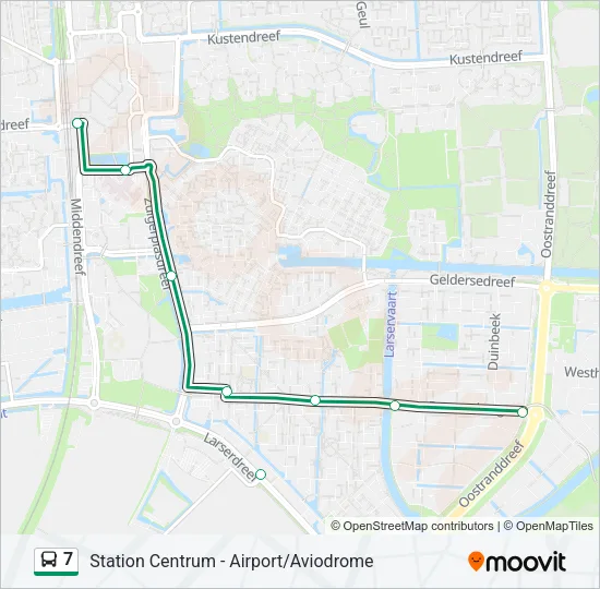 7 Bus Line Map