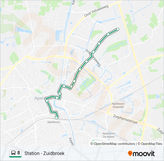 8 Bus Line Map