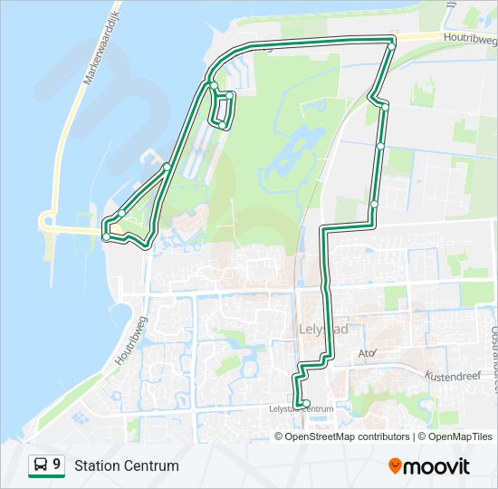 9 Bus Line Map
