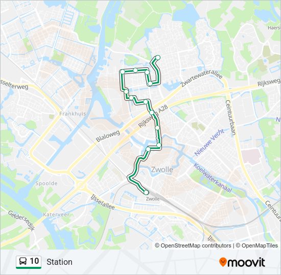 10 Bus Line Map