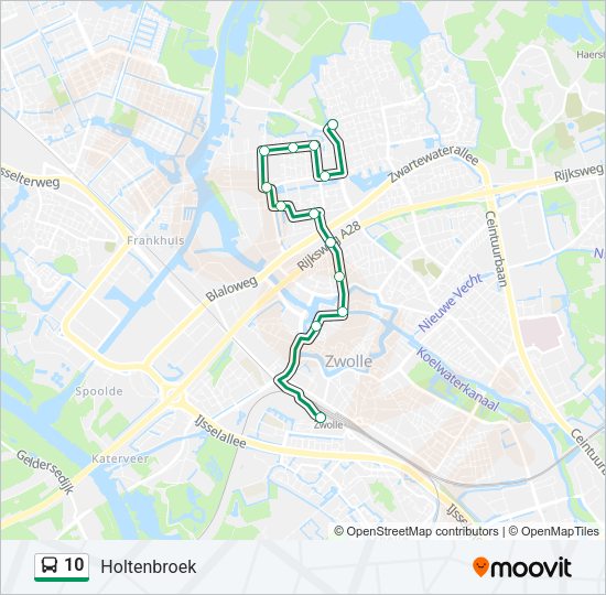 10 Bus Line Map