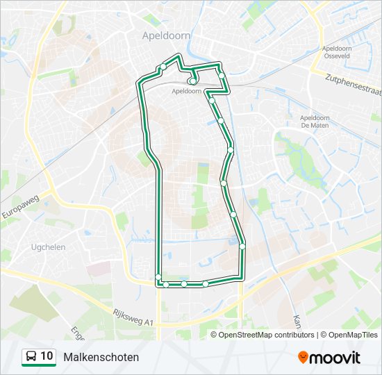 10 Bus Line Map