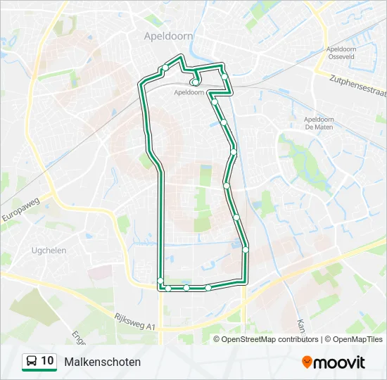 10 Bus Line Map