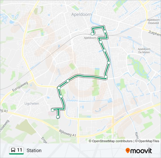 11 Bus Line Map