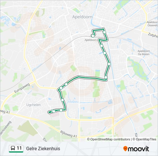 11 Bus Line Map