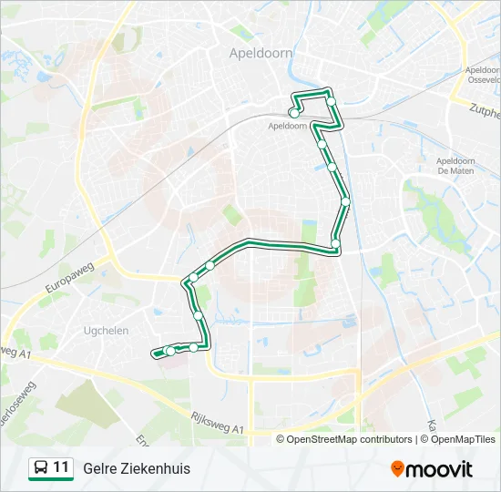 11 Bus Line Map