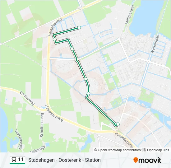 11 Bus Line Map