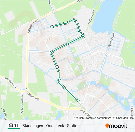 11 Bus Line Map