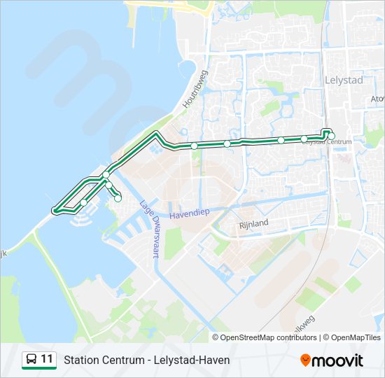 11 Bus Line Map