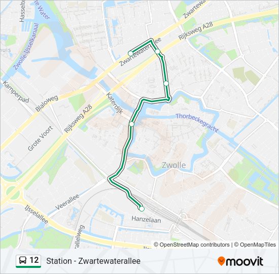 12 Bus Line Map