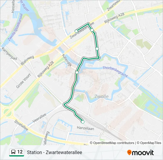 12 Bus Line Map