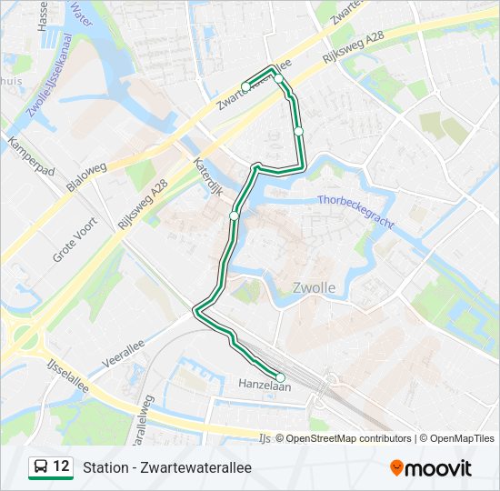 12 Bus Line Map