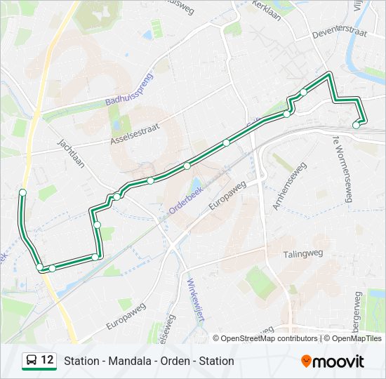 12 Bus Line Map