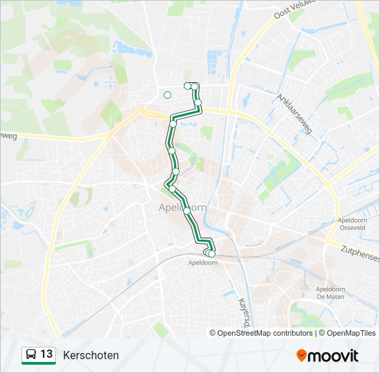 13 Bus Line Map