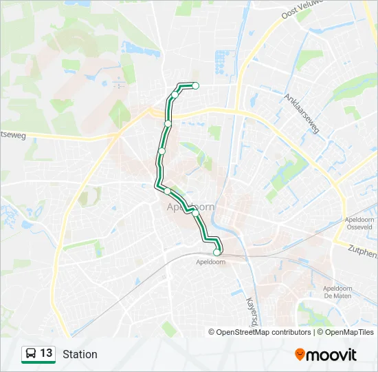 13 Bus Line Map