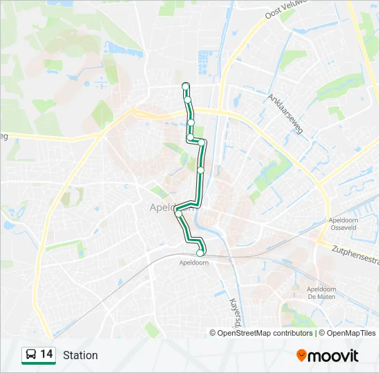 14 Bus Line Map