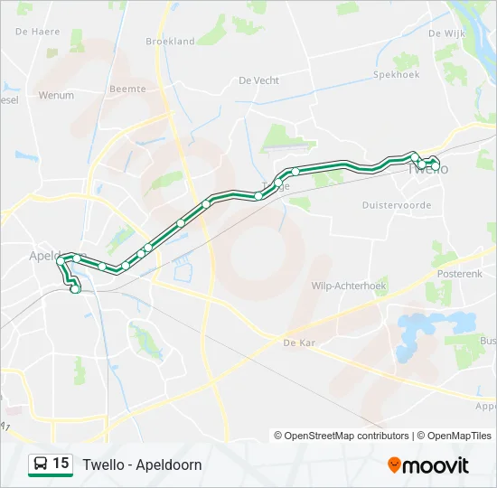 15 Bus Line Map