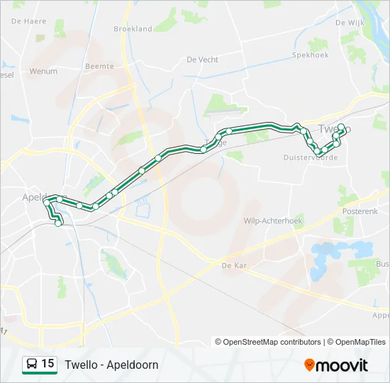 15 Bus Line Map