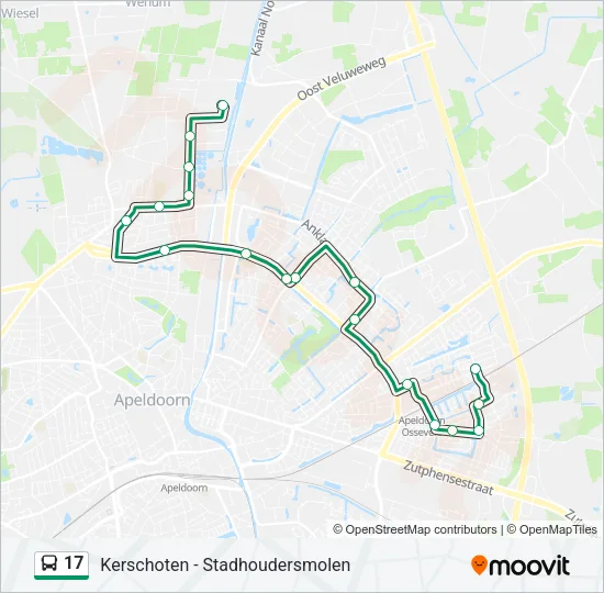 17 Bus Line Map