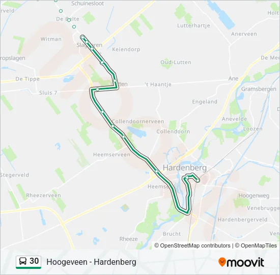 30 Bus Line Map