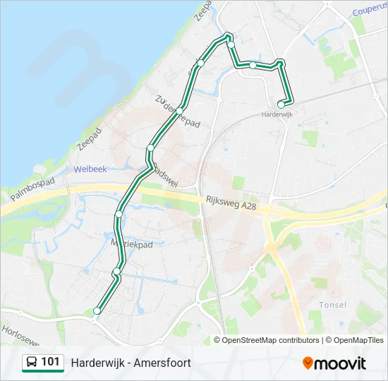 101 Bus Line Map