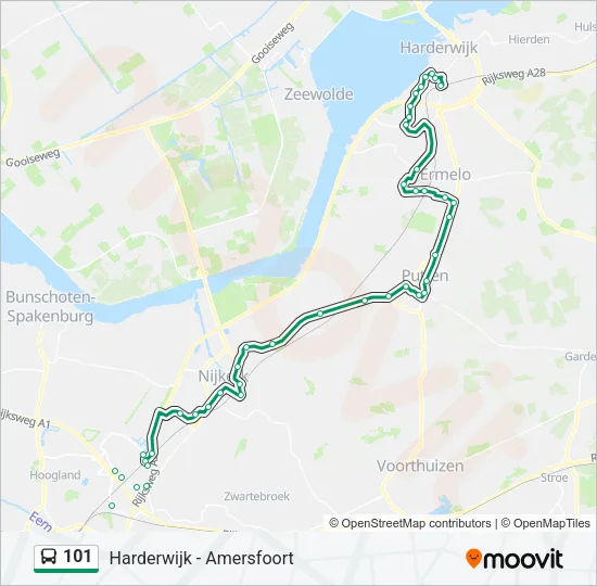 101 Bus Line Map
