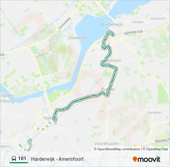 101 Bus Line Map