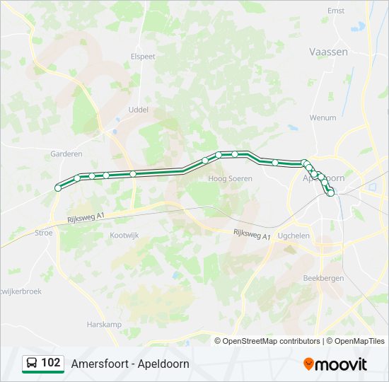 102 Bus Line Map