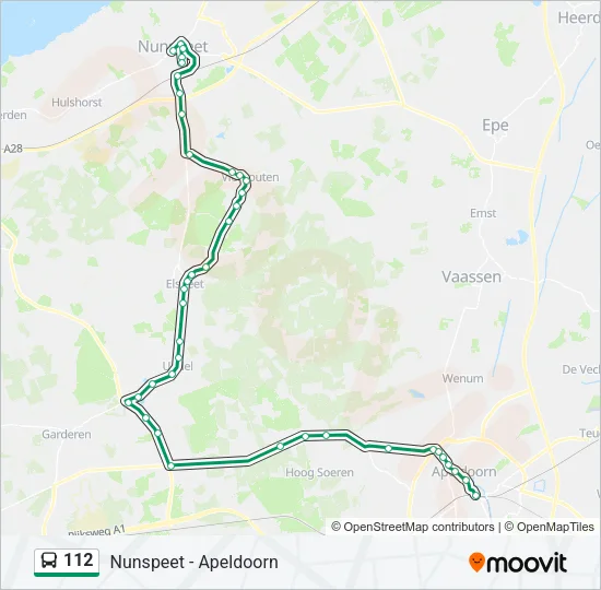 112 Bus Line Map