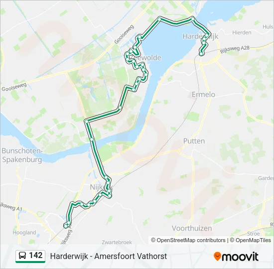 142 Bus Line Map